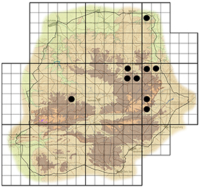 Pterolobium stellatum Waterberg distribution